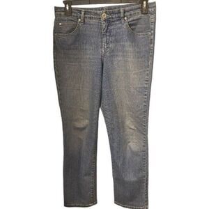 Bandolinblu Womens Size 10 Jeans Mandie Whiskered Medium Wash Classicore